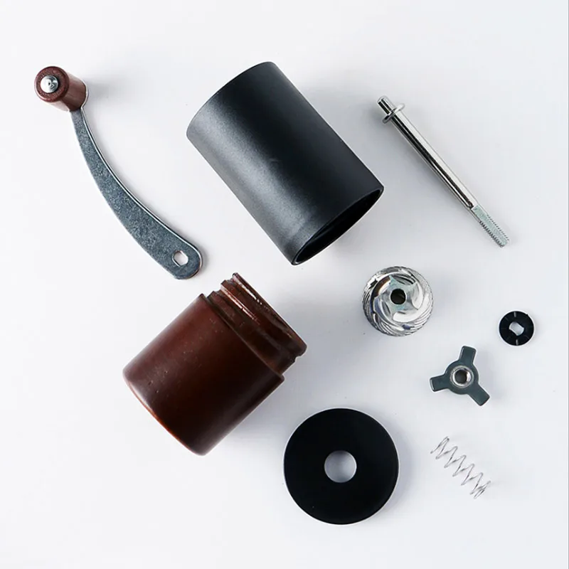Online Macinacaffè Portatile In Legno Per Macinacaffè Manovella Mini Manovella Smerigliatrice Nucleo In Acciaio Macchina Per Caffè Manuale Per Uso Domestico