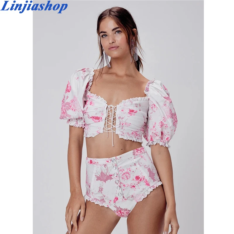 Новый модный розовый топ на бретелях черно белые галстуки с вырезами и