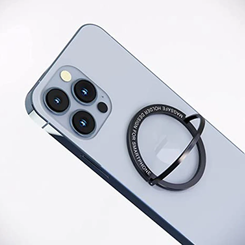 magnetic ring phone holder portable round metal business lazy stand foldable desk stable bracket for tablet samsung iphone 12 free global shipping