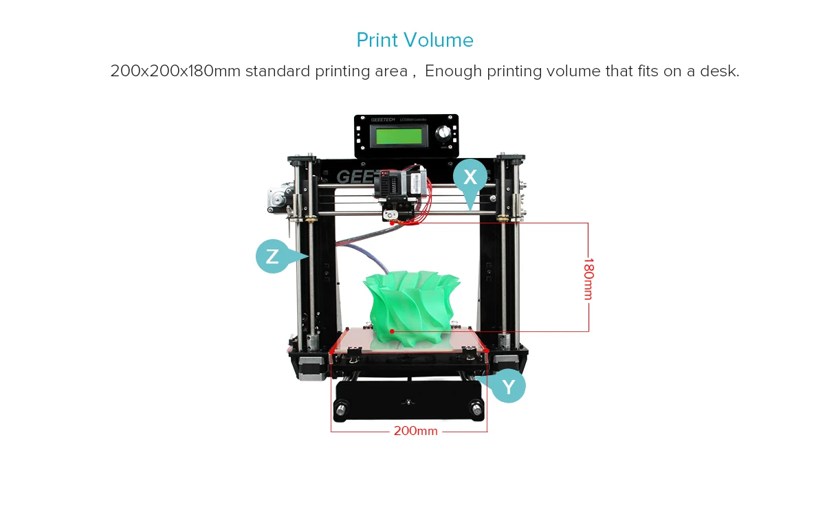 Geeetech I3 Pro B 3d принтер акриловая рамка новые Reprap Prusa DIY наборы Высокая точность Impressora ЖК зарубежный склад