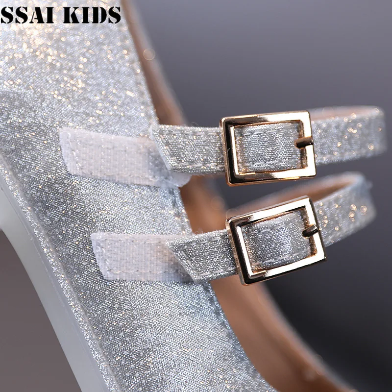 

SSAI KIDS 2021 new girls flat shoes toddler marry jane shoes ballerina dress for toddler baby girls wedding party shoes