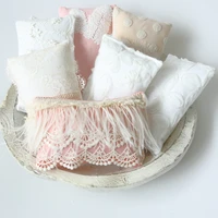 18 colors baby girl lace floral posing pillow newborn photography accessories mini beanbag props for photo basket filling studio
