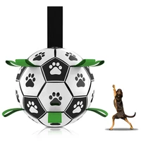 dog toy interactive football toys for puppy large dogs outdoor training pet lovely paw bite chew ball toys soccer and inflator
