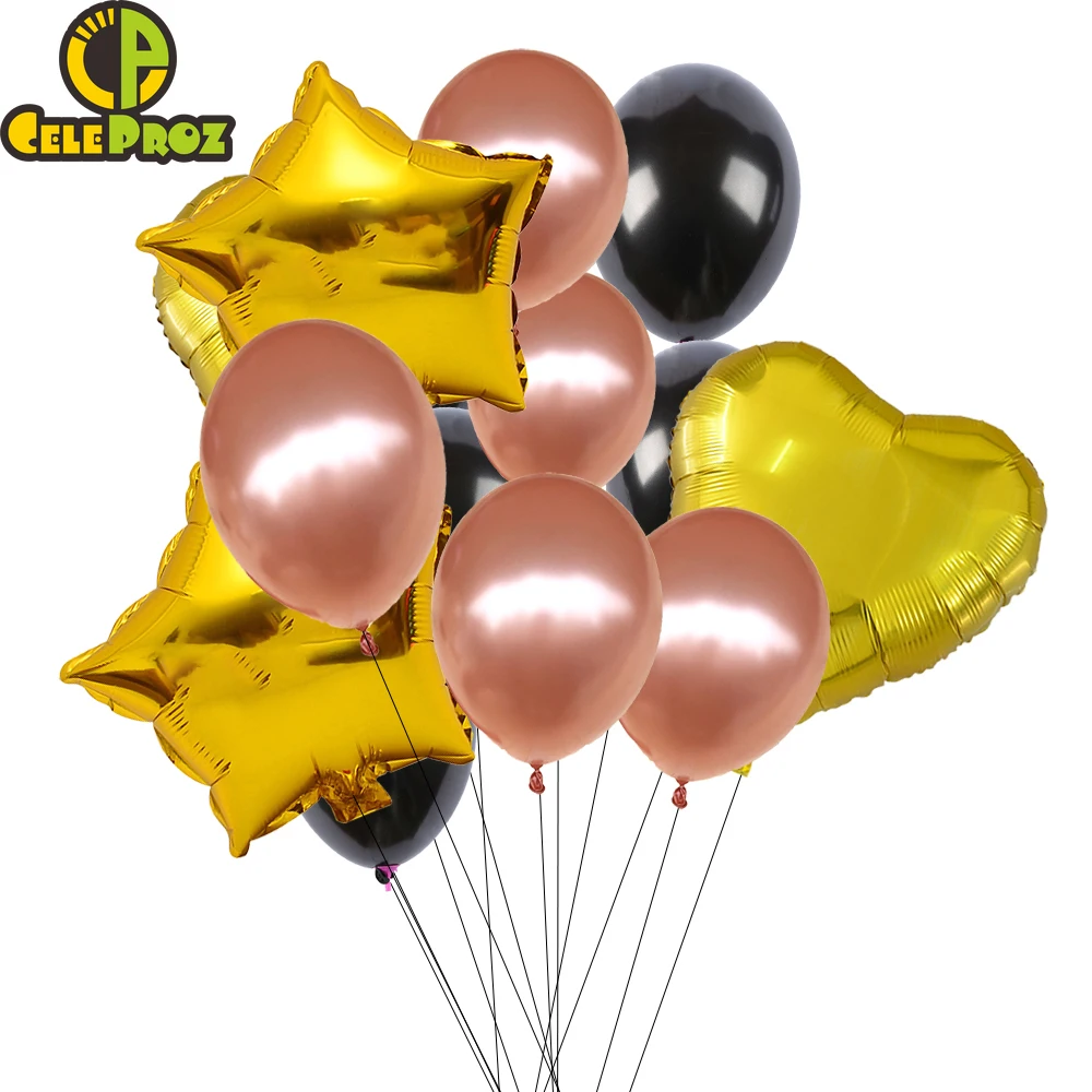 14 шт. мульти Balloons18Inch алюминиевая фольга 12 дюймов латексные воздушные шары для дня