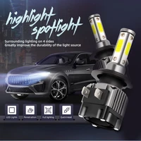 2021 car headlight bulbs led h7 h4 h8 h9 h11 9005 9006 9003 hb2 hb3 hb4 hilo beam 4 sides auto lamp accessories high brightness