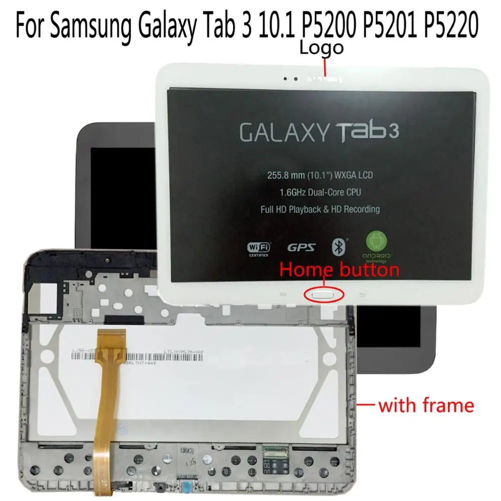 Shyueda Original For Samsung Galaxy Tab 3 10.1 GT-P5200 P5201 P5220 LCD Display Touch Screen Digitizer