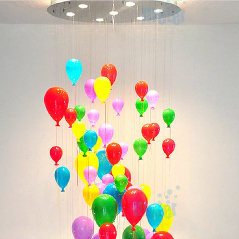 Модная современная светодиодная детская спальная цветная подвеска в виде шара