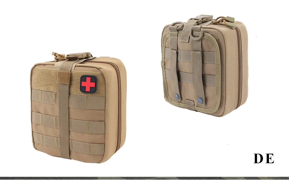 TACTIFANS Патч-кейс для оказания первой медицинской помощи Molle Hook and Loop Тактический медицинский комплект EMT Emergency EDC Rip-Away Survival IFAK