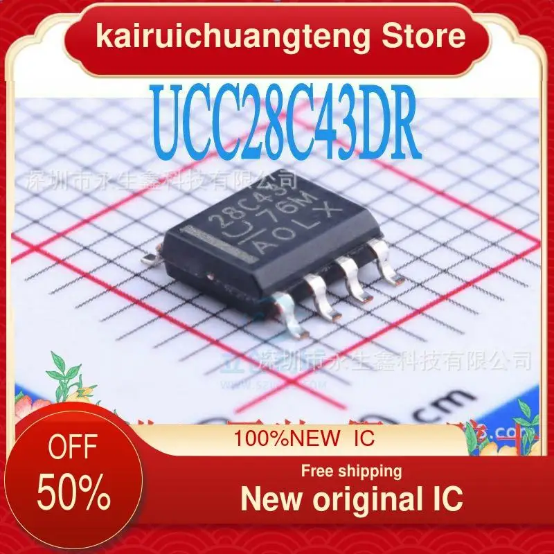 

(1 шт.) UCC28C43DR 28C43 SOP-8 новая Оригинальная интегральная схема управления питанием