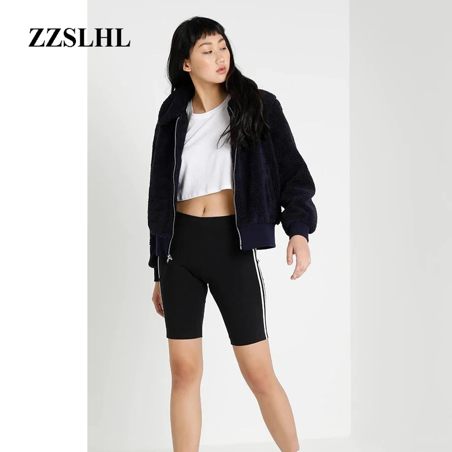 

2020 Spring Women Shorts Causal Cotton High Waist Elastic Stretch Shorts For Women Black Gray Skinny Bike Shorts Female
