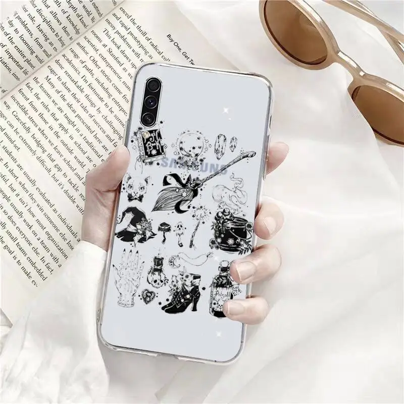 

Mysterious witch Pharm Phone Case Transparent for Samsung s9 s10 s20 Huawei honor P20 P30 P40 xiaomi note mi 8 9 pro lite plus