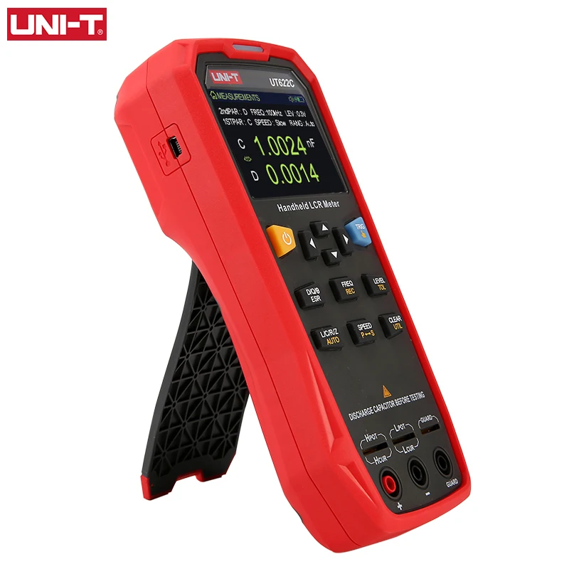 UNI T UT622A UT622C UT622E Высокоточный Измеритель LCR промышленный ручной тестер