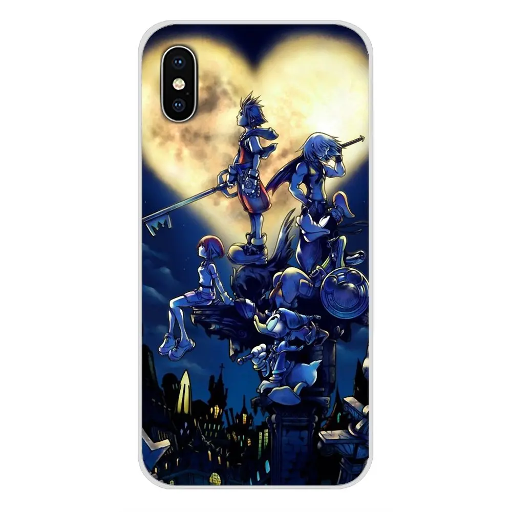 Аниме Kingdom Hearts витражное Стекло комиксов кожаный чехол для телефона samsung A10 A30 A40 A50
