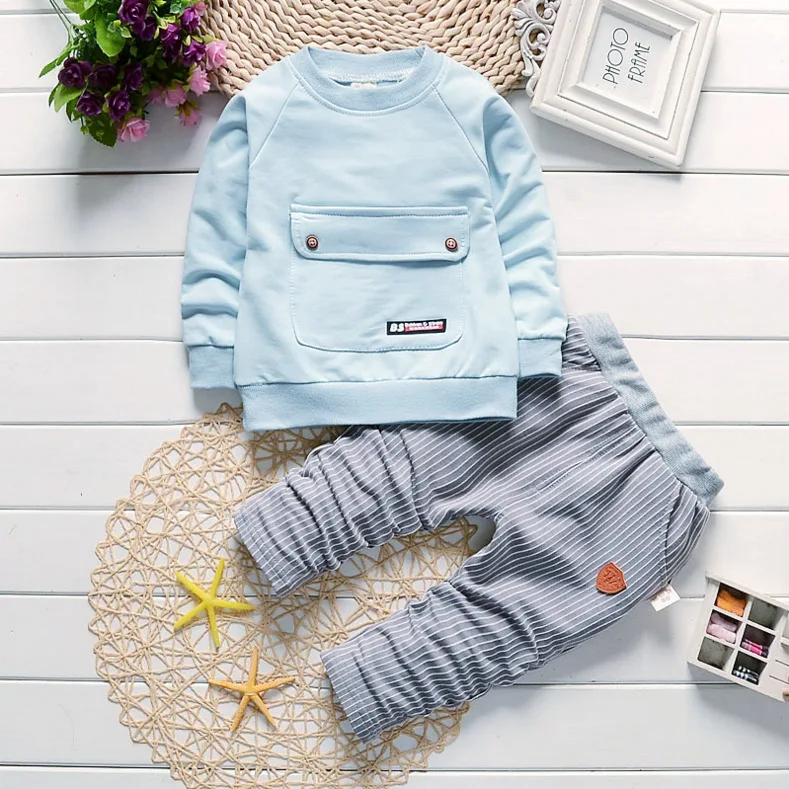 Children Boys Girls Cotton Clothing Sets Fashion Baby Sport Jacket Pants 2Pcs/Sets Spring Autumn Formal Toddler Tracksuits | Детская