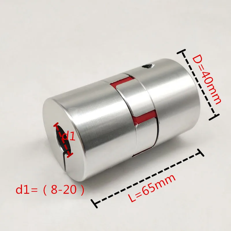 

2pcs Stepper Motor Shaft Coupler 14mm x 17mm Flexible shaft coupling D40 L65 shaft coupling Coupler