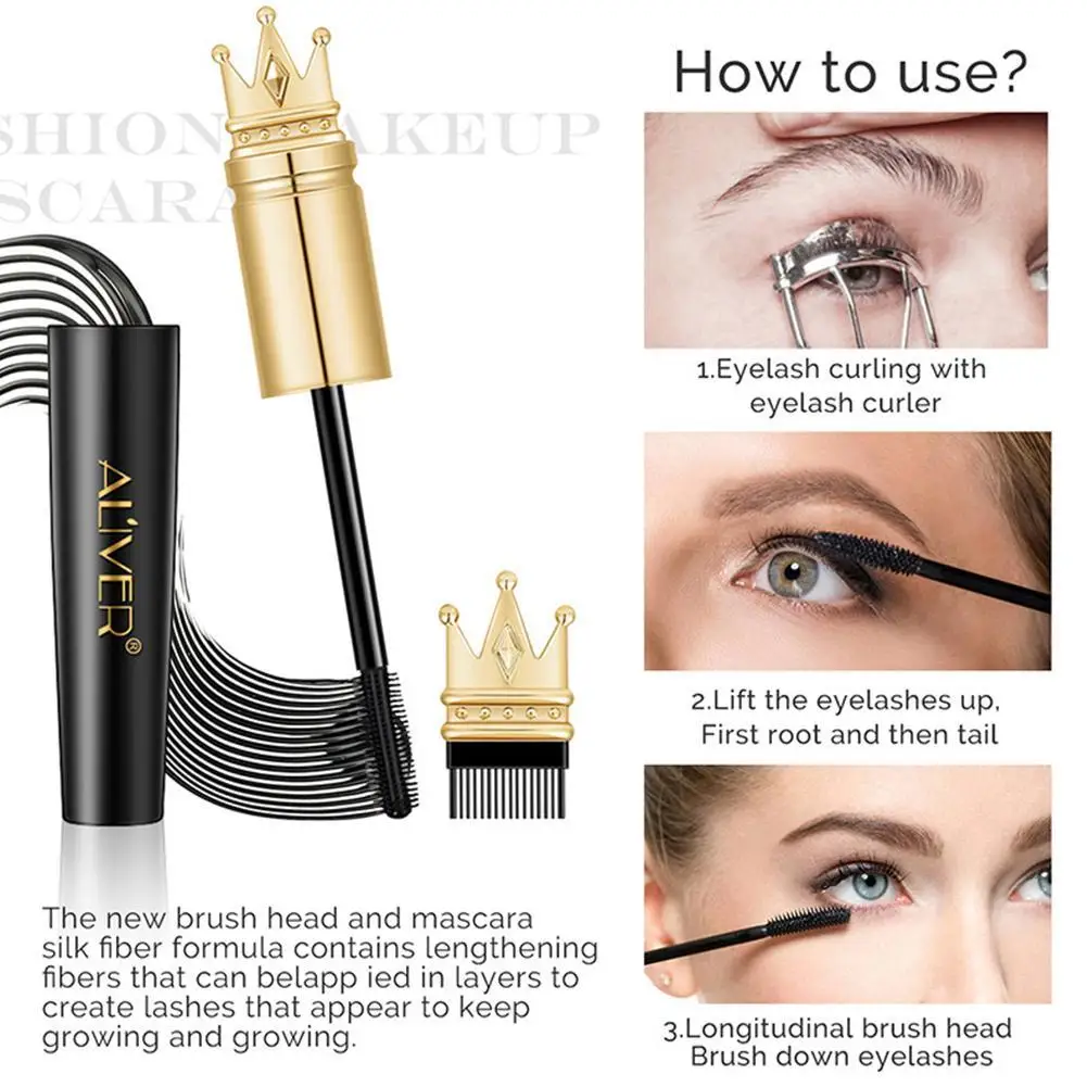 

4d Silk Fiber Lash Mascara Curling Volume Express Eyelashes Lasting Eye Makeup Cosmetic Mascara Extension Long Waterproof L X0J2