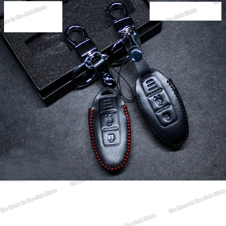 Сумка для ключей Lsrtw2017 из натуральной кожи Автомобильные украшения Nissan Qashqai J11 2015