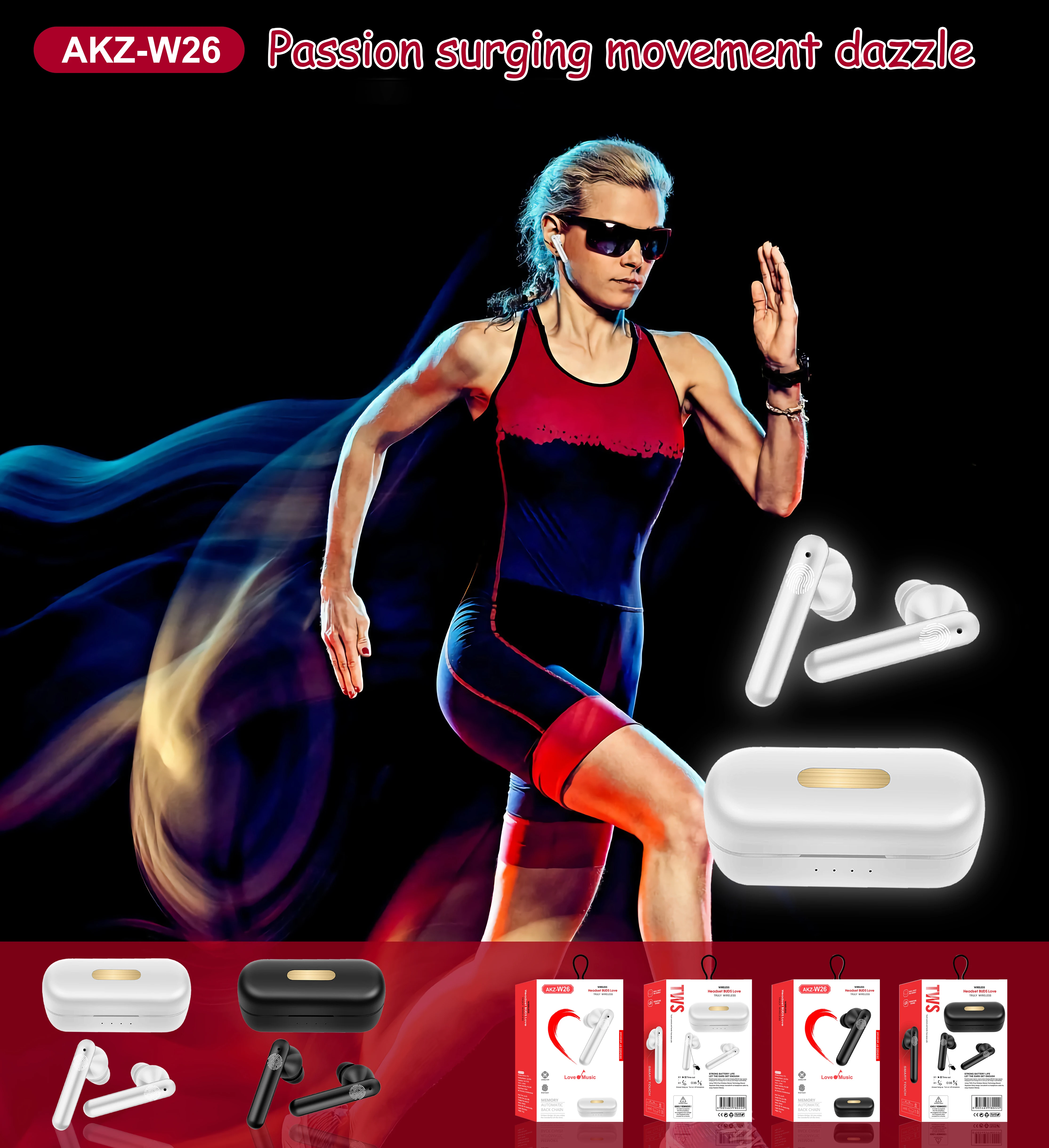 

Boohuii TWS Bluetooth Earphone Wireless For Xiaomi Headphones Waterproof Earbuds Stereo Headsets For Iphone Samsung Huawei Vivo
