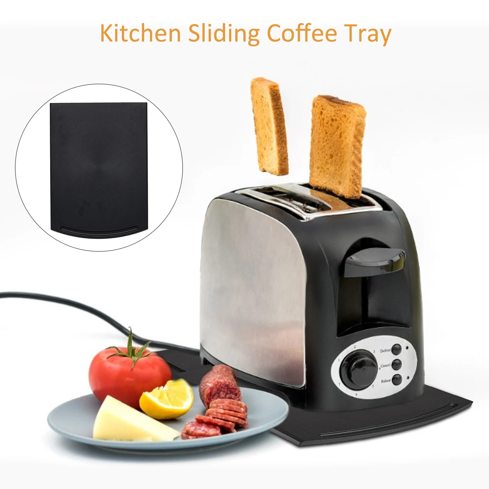 Stretchable Coffee Machine Mat Kitchen Sliding Tray For Toaster Blender | Дом и сад