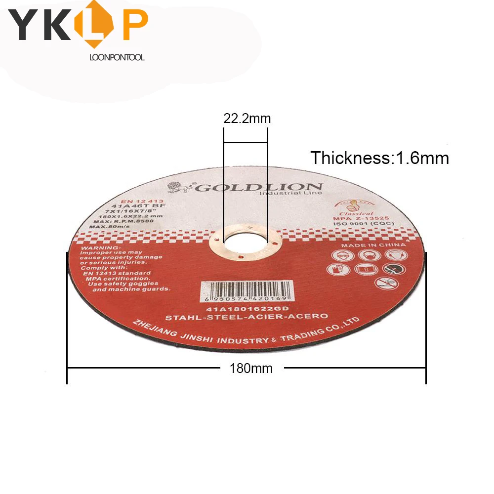 Режущие диски из смолы 7 дюймов металлический шлифовальный круг вращающийся