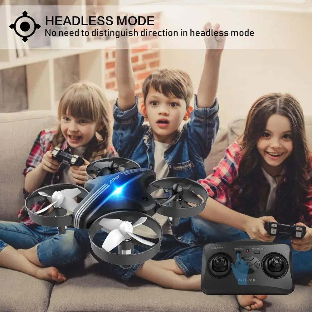 Мини Дрон Радиоуправляемый квадрокоптер 2 4G летательный аппарат Квадрокоптер