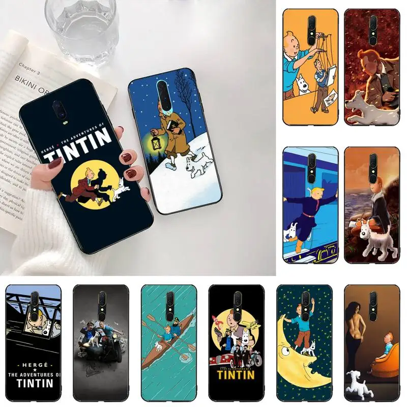 

YJZFDYRM The Adventures of Tintin Phone Case For Oppo A5 A9 2020 Reno2 z Renoace 3pro Realme5Pro