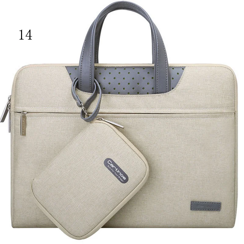

2020 new fashion laptop bag 14 15 notebook liner bag business outing briefcase document bag solid color