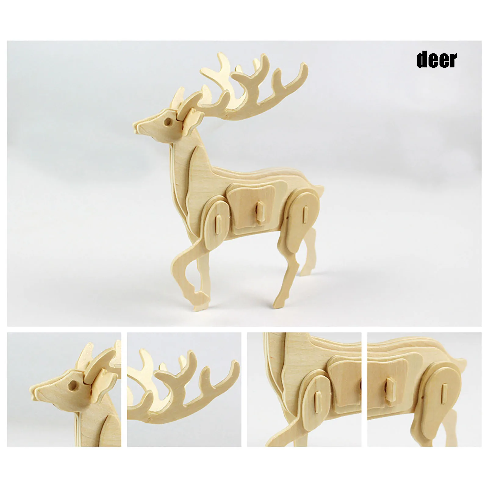 Детский трехмерный деревянный пазл 3D модель детские развивающие игрушки сделай