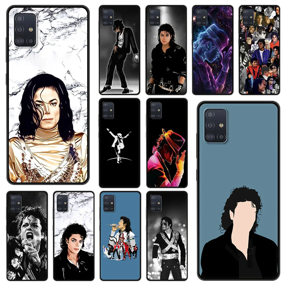 

M-Michael J-Jackson Fashion For Samsung Galaxy A51 A71 A21S A12 A11 A31 A52 A41 A52 A32 5G A72 A01 A02S Phone Case Black Cover
