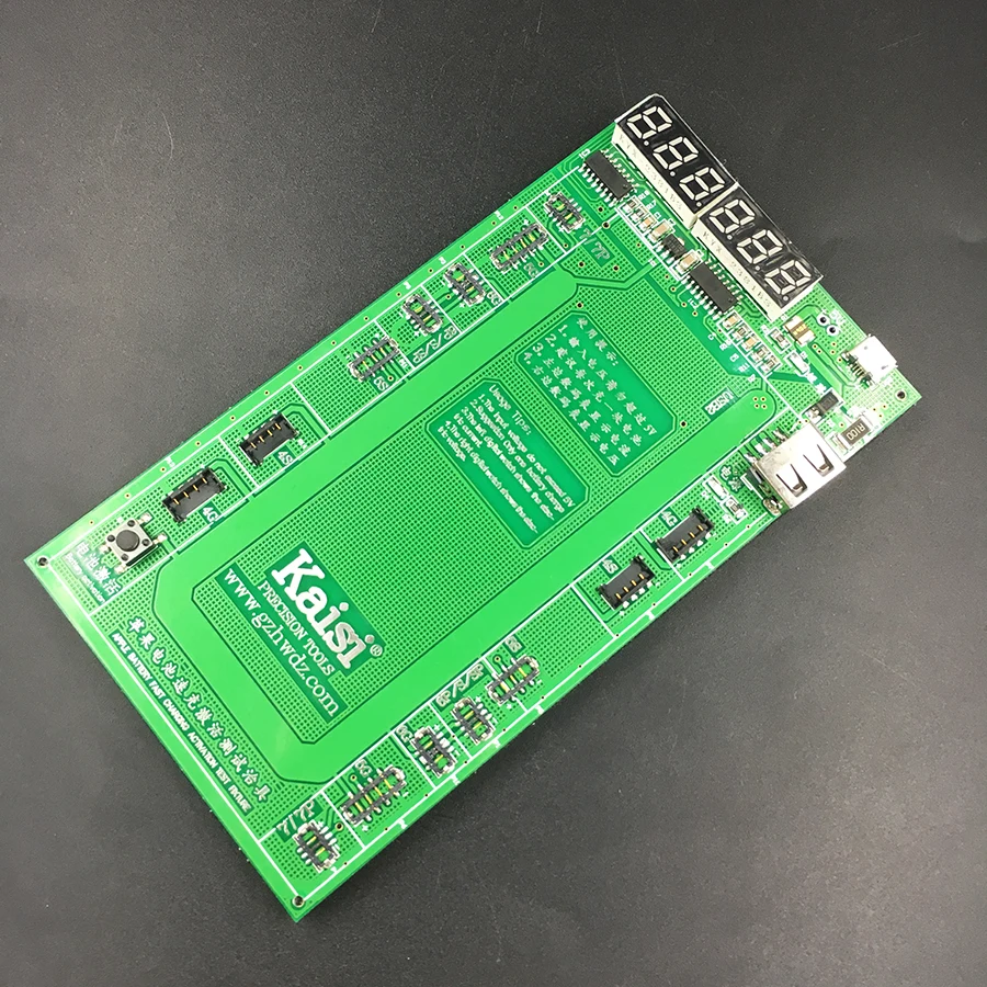 Плата зарядки аккумулятора Kaisi 9201 jig для телефона 7 Plus 6S 6 5 4 + кабель micro USB ремонта