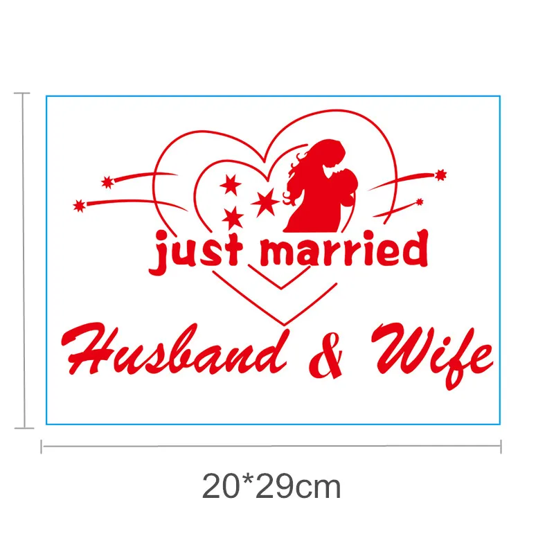 ПВХ наклейка для воздушных шаров с надписью Счастливая свадьба Я тебя люблю