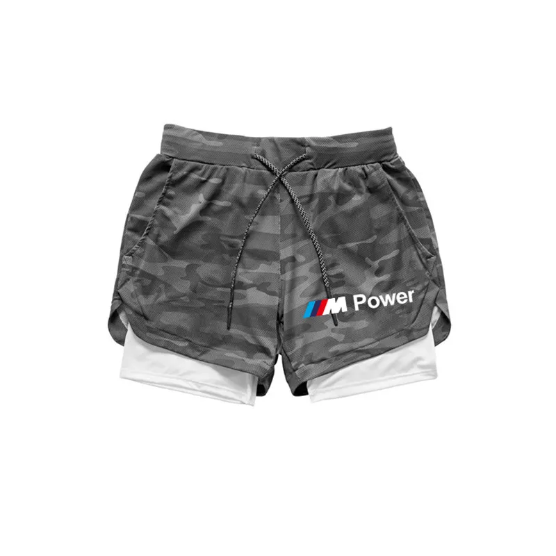 

2021Quick dry New BMW M Fitness Hot Shorts Shorts Men's Summer Loose Breathable Casual Shorts Beach Shorts Large Size