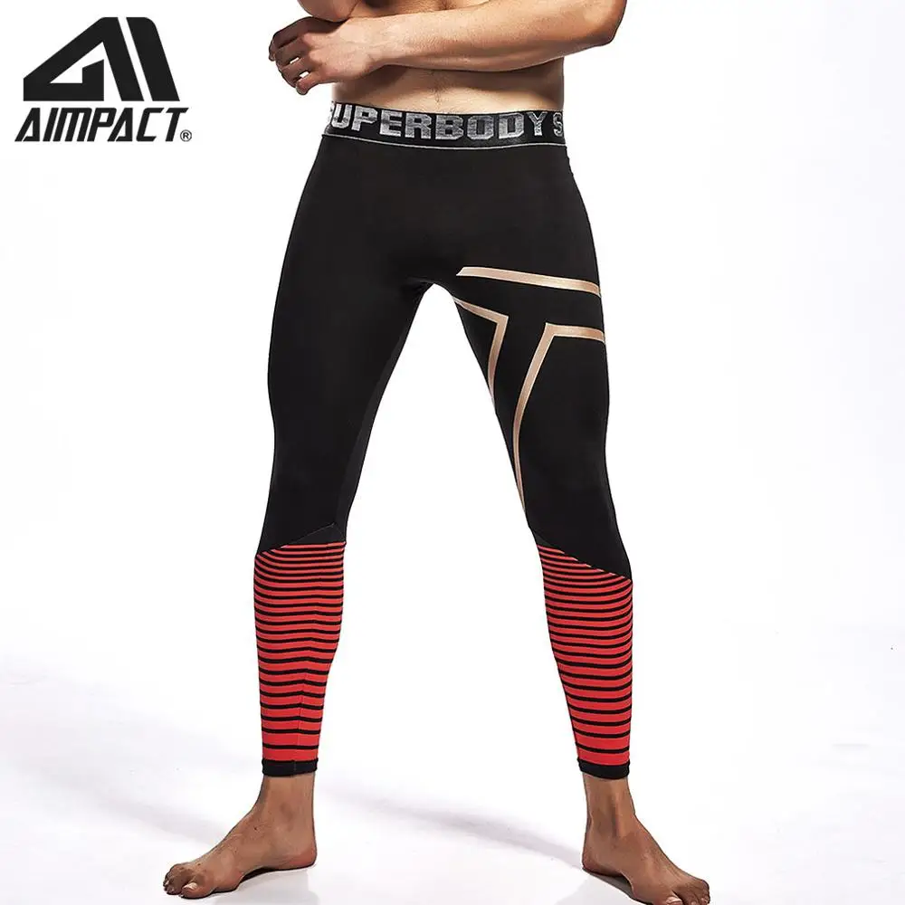 Компрессионные длинные леггинсы мужские спортивные штаны для фитнеса