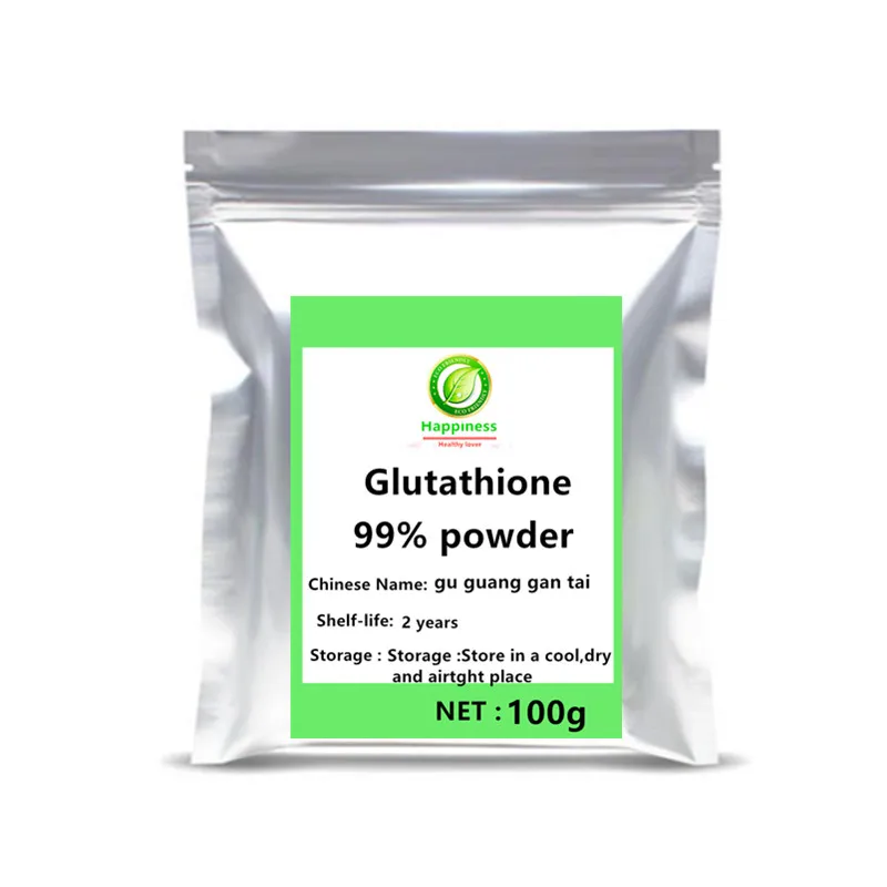 

Hot sale Pure food grade 99% Glutathione powder Content glutathione Skin Whitening supplement vigor anti-aging free shipping