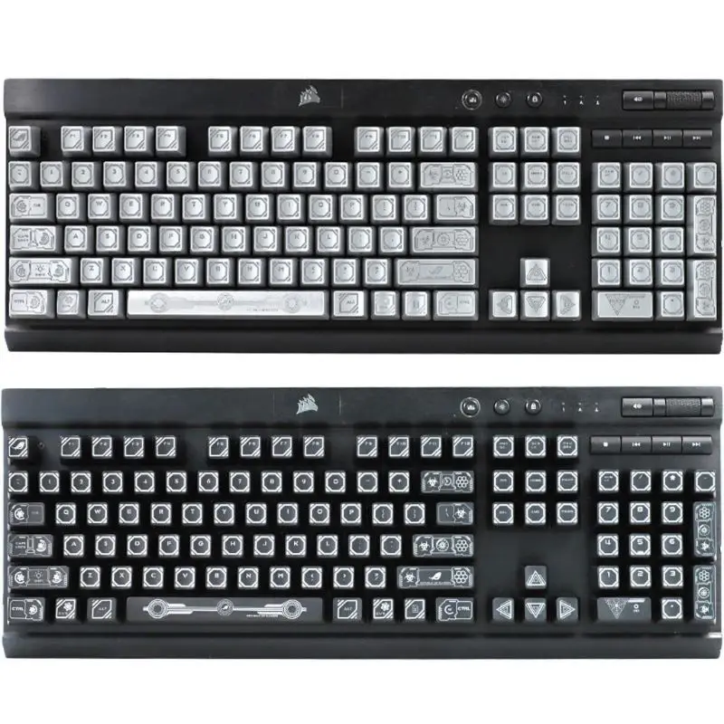 RGB 104 Keycaps ANSI макет OEM ABS Shot Keycap с подсветкой для Corsair K70 K65 K95|Клавиатуры| |