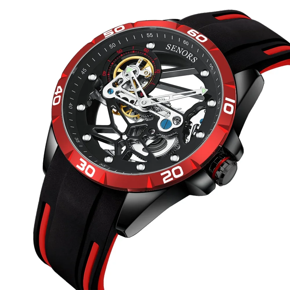 Men Mechanical Watch Luxury Tourbillon Automatic Watches Luminous Men's Watches Waterproof Military Wristwatch Reloj Hombre