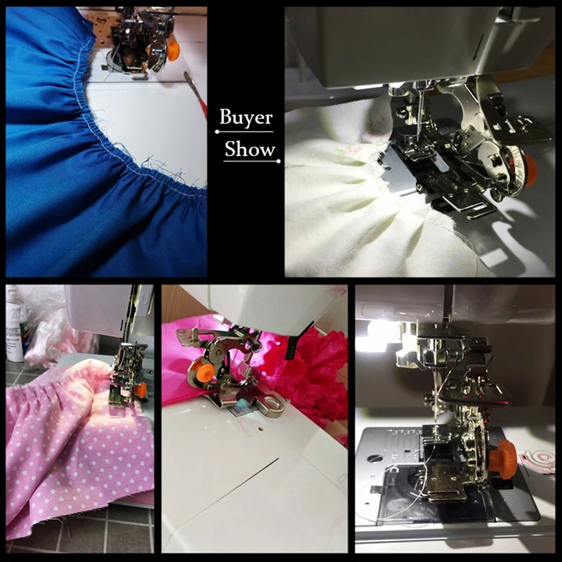 Креативная Бытовая прижимная лапка с оборками и низким хвостовиком