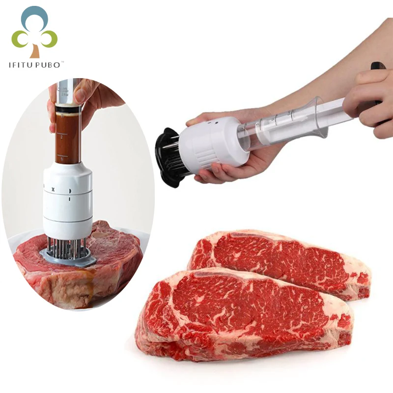Инжектор для мяса из нержавеющей стали 2019 инжектор маринада кухонные гаджеты