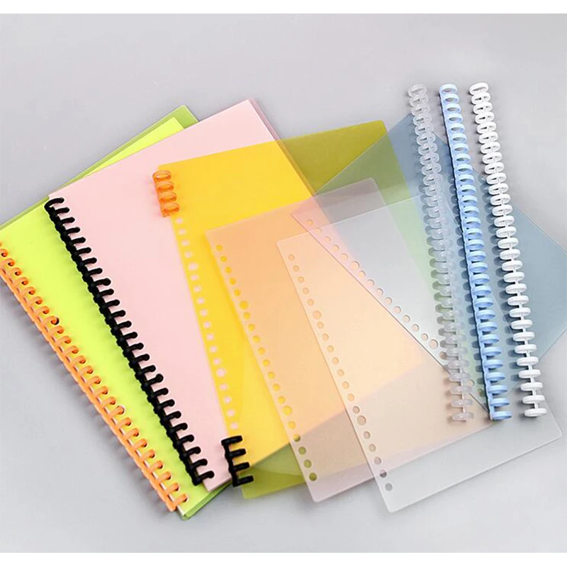 Спиральная обвязочная катушка 30 26 20 колец прозрачная полипропиленовая