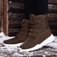 winter snow boots women casual warm slip on fur shoes patchwork ankle boots women fashion wedges waterproof botas mujer
