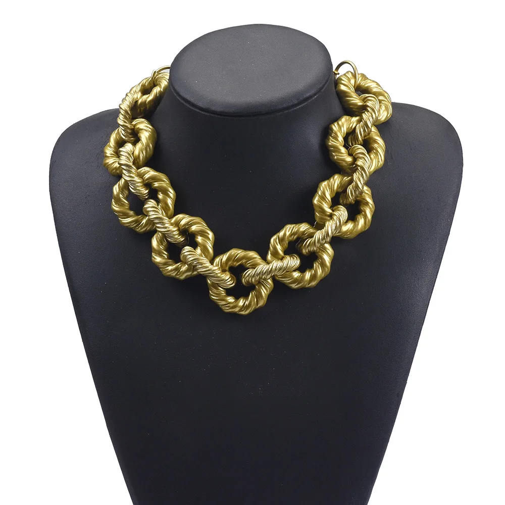 

Женское колье из кубинской смолы BK, массивное ожерелье с большим кольцом, массивное Ювелирное Украшение