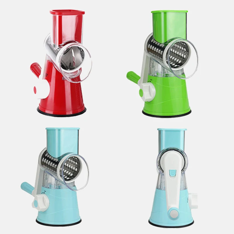 3 в 1 Кухня гаджеты Многофункциональный Круглый резки картофеля сыр ручной