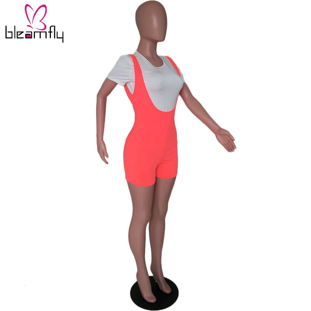 2019 женская летняя белая футболка с коротким рукавом и комбинезон костюм шортами