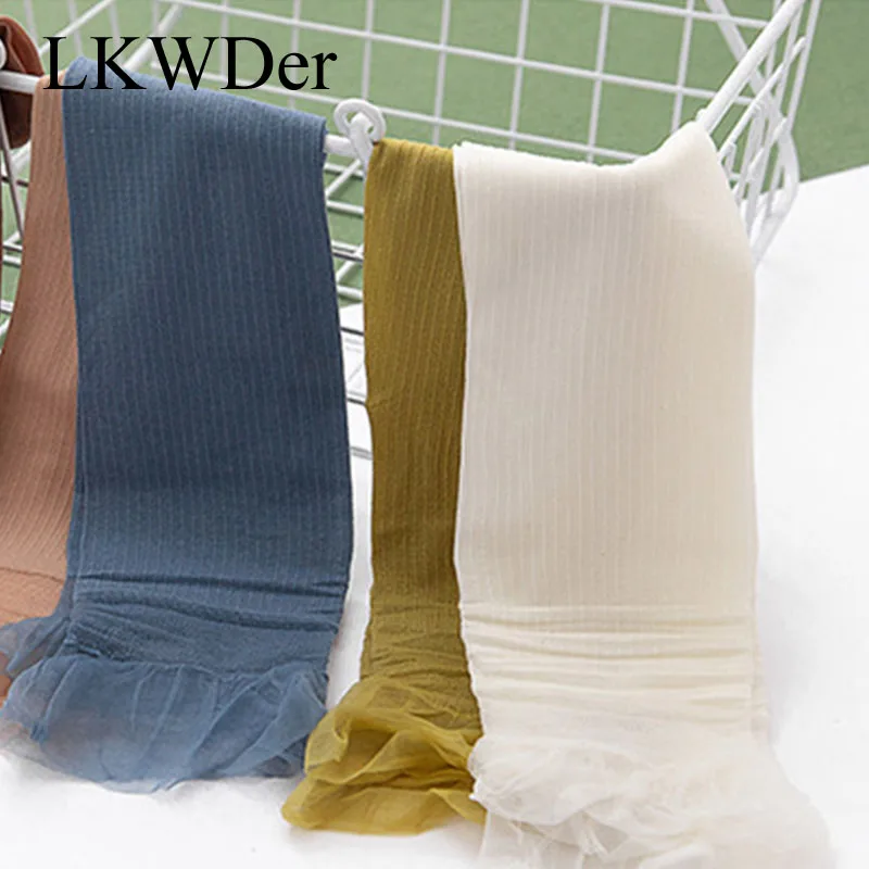 Носки женские кружевные в японском стиле Харадзюку свободные тонкие с длинным