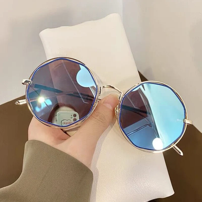 

YJ7321 2021 New Retro Round Women Sunglasses Men Classic Plastic Frame Driving Sun Glasses Unisex Sun Mirror Uv400