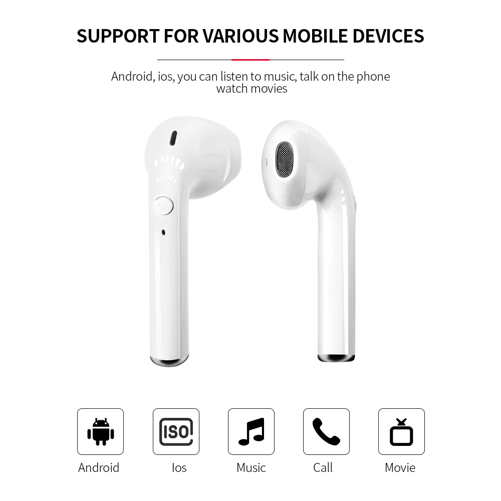 I9s TWS Bluetooth 5,0 наушники настоящие беспроводные наушники гарнитура Bluetooth наушники с микрофоном Стерео Eirpods зарядное устройство коробка для Xiomi