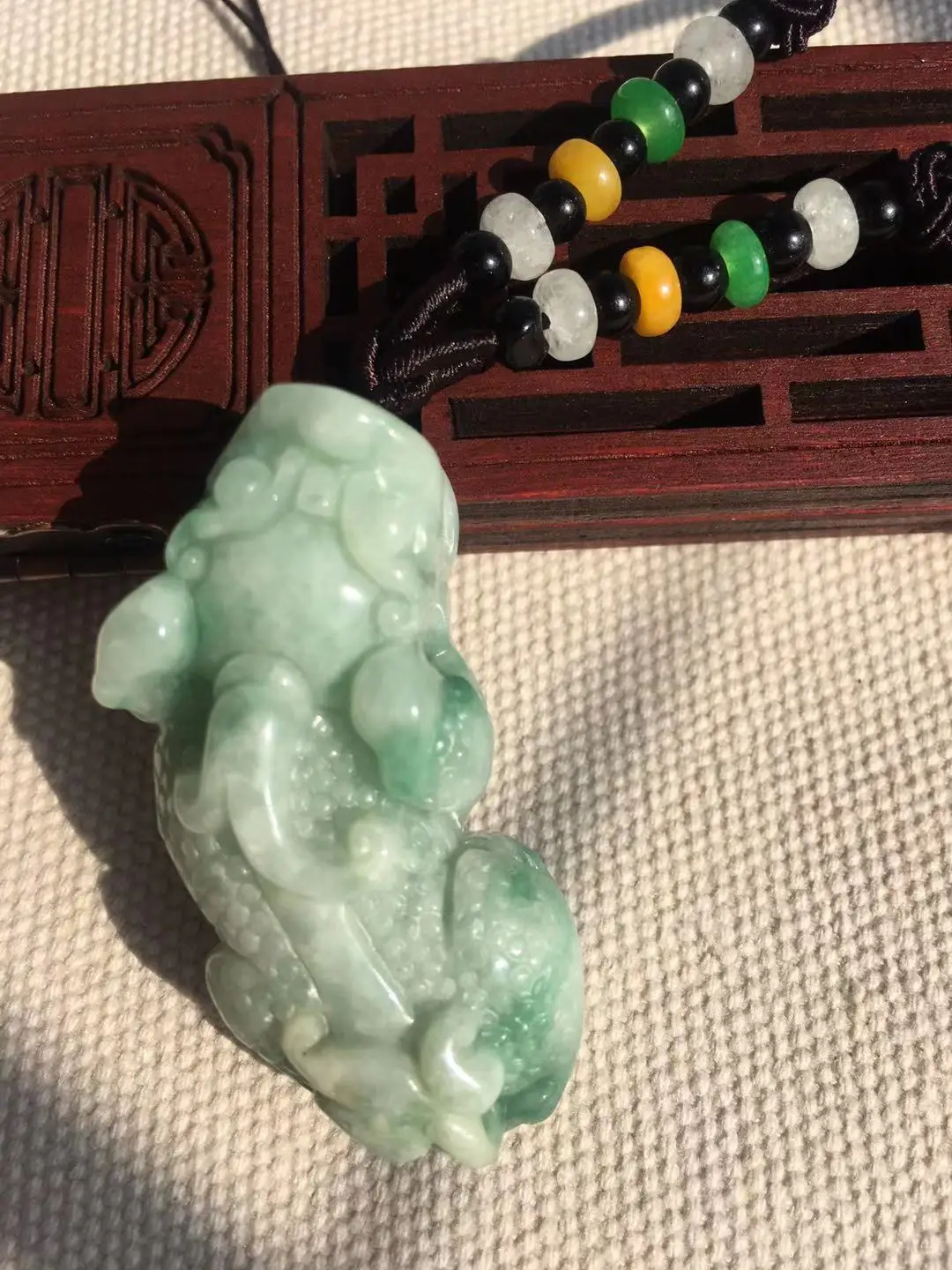 

100% real green jade pendant Hand Carving Emerald women men brave troops jadeite jade necklace jade jewelry
