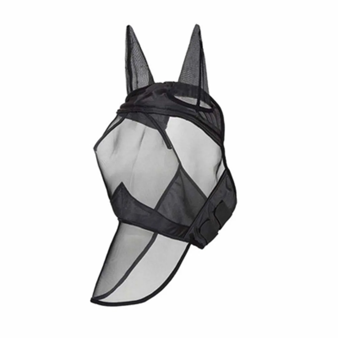 

Equestrian Horse Fly Mask Supply Full Face Mesh Fleece Anti-UV Mosquito