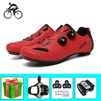 professional cycling shoes road men self locking ultra light riding bicycle sneakers add pedals superstar bicicleta triatlon