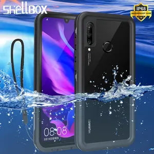 shockproof waterproof case for huawei p20 pro lite mate 20 pro 360 silicone case for p30 pro p30 lite mate 30 pro diving coque free global shipping